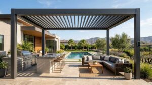 Louvered Pergolas in Menifee, CA: Adjustable Shade on Your Terms - Vision Sunrooms