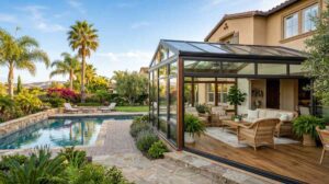 Beautiful sunroom adding value to a California home with natural light